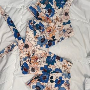 ZARA Floral Croptop - Women | Color: Pink | Size: M